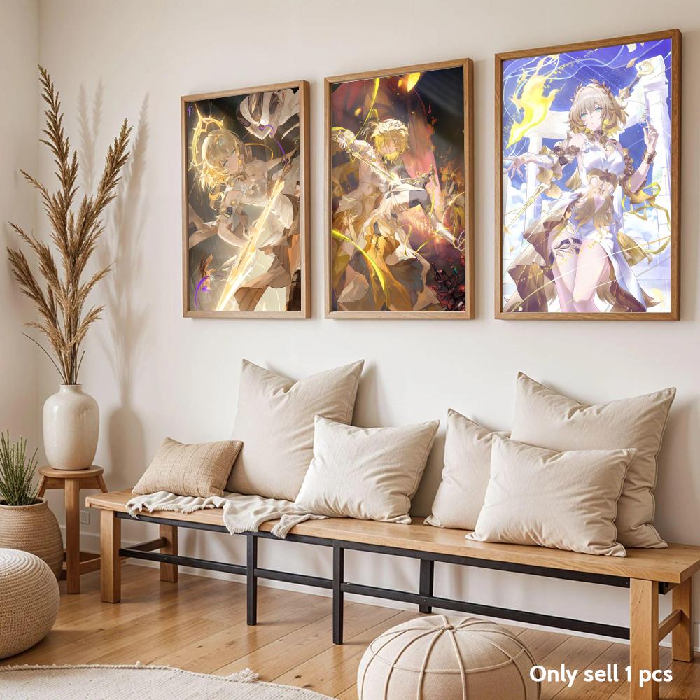 Pôster Aglaea Anime Honkai Sta - Home Decor Living Room Ideas avaliação e preço