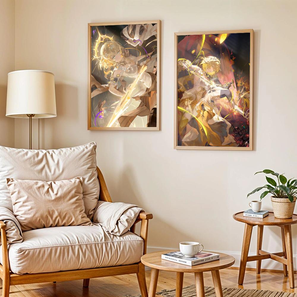 Pôster Aglaea Anime Honkai Sta - Home Decor Living Room Ideas avaliação e preço