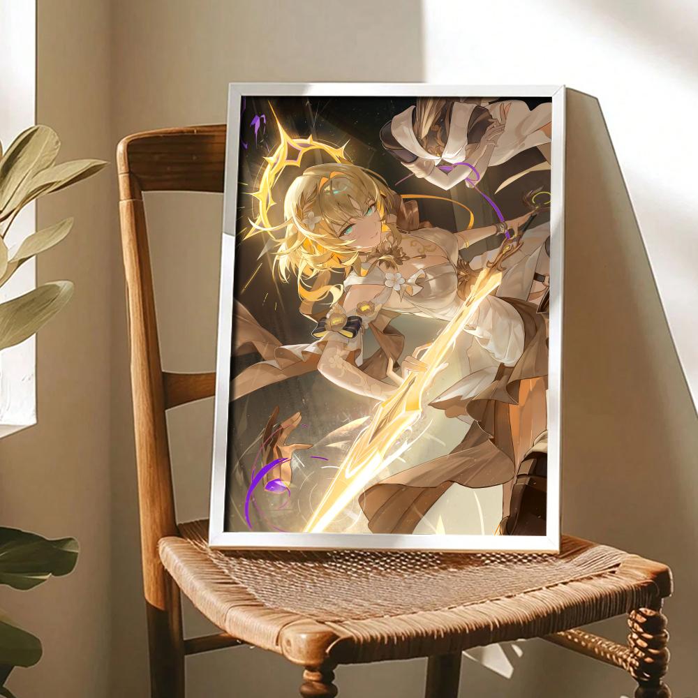 Pôster Aglaea Anime Honkai Sta - Home Decor Living Room Ideas avaliação e preço