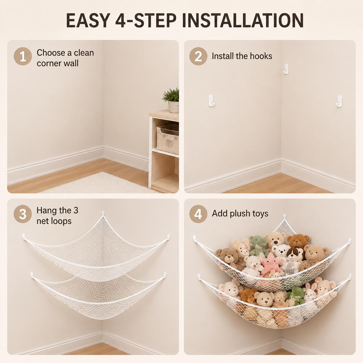 Rede de Armazenamento de Brinq - Home Decor Rustic avaliação e preço