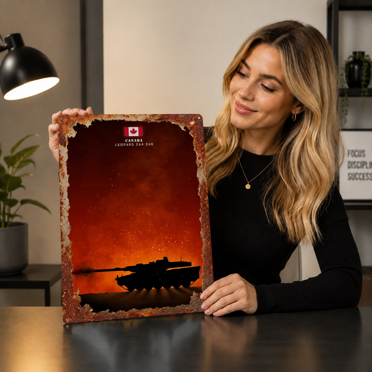 Placa de Metal Vintage Persona - Home Decor Canada avaliação e preço