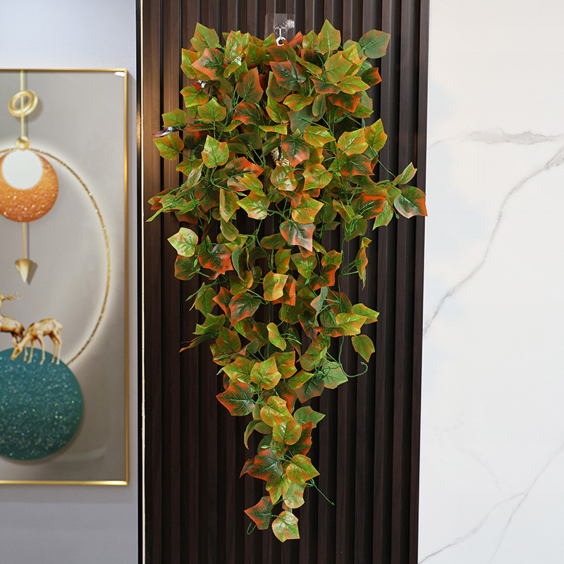 Parede de folha de bordo artif - Artificial Hanging Plants avaliação e preço