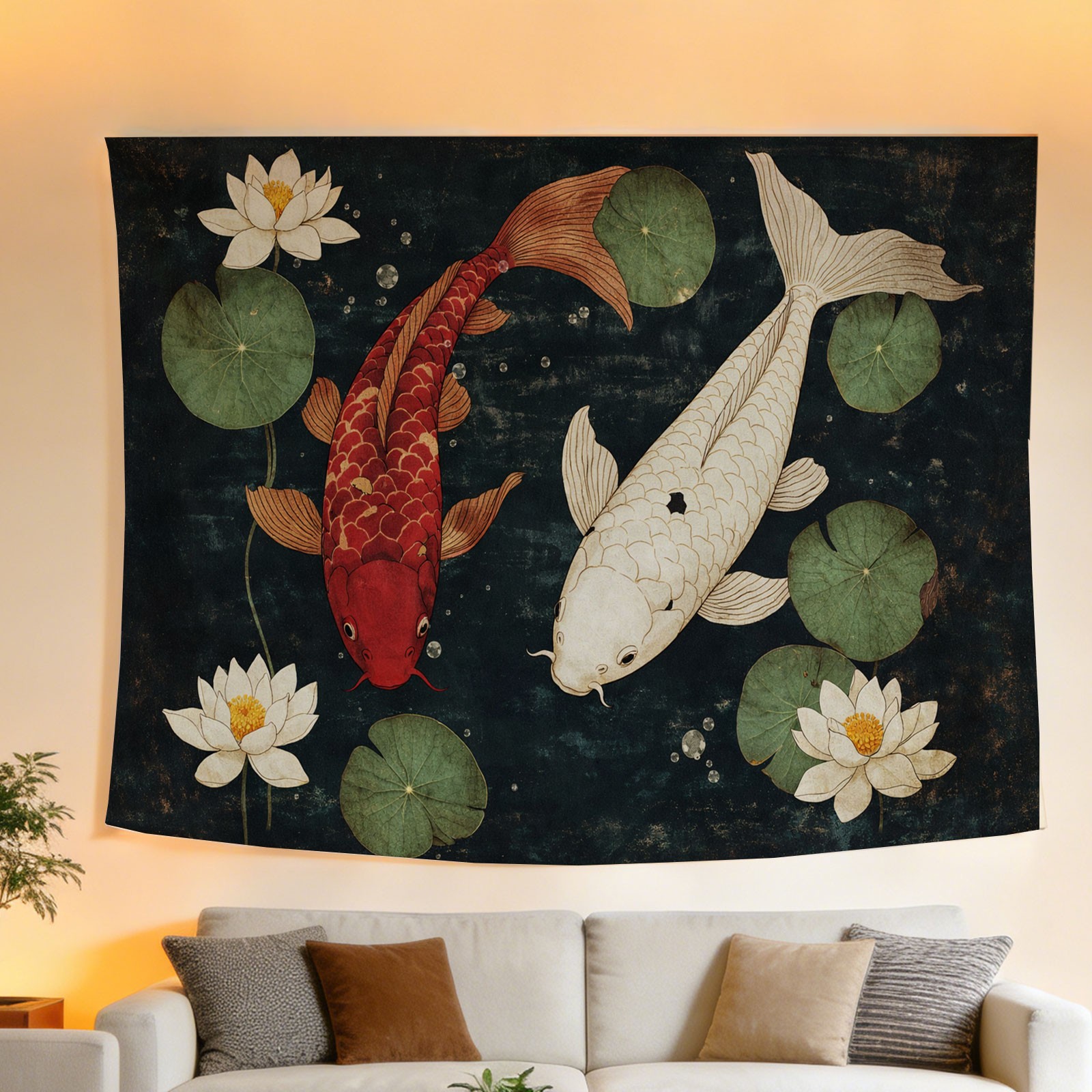 Tapeçaria de Parede Luxuosa co - Home Decor Japandi Style avaliação e preço