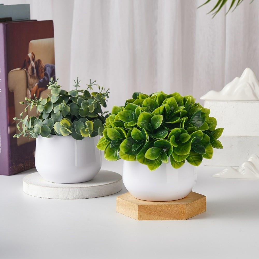 Planta Artificial de Plástico  - Artificial Hanging Plants avaliação e preço