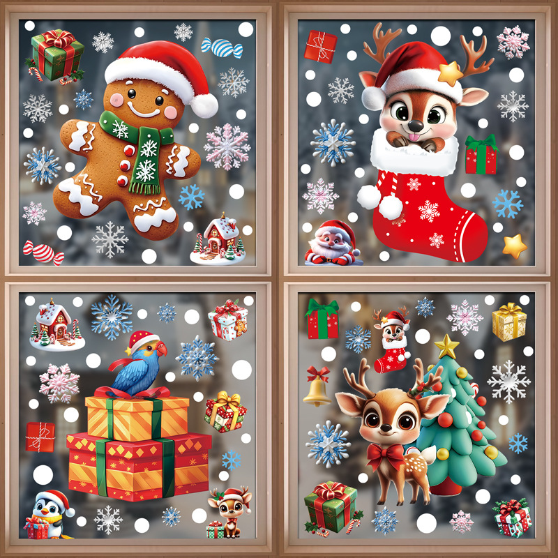 Natal festivo pvc adesivos de  - Home Decor Xmas Tree avaliação e preço
