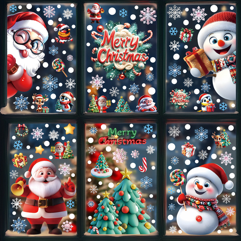 Natal festivo pvc adesivos de  - Home Decor Xmas Tree avaliação e preço
