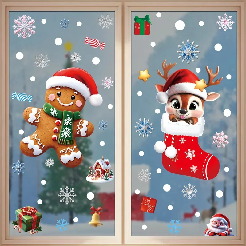 Natal festivo pvc adesivos de  - Home Decor Xmas Tree avaliação e preço