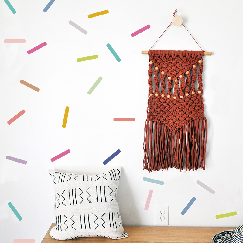 Colorido Candy Strip Wall Stic - Home Decor Indonesia avaliação e preço