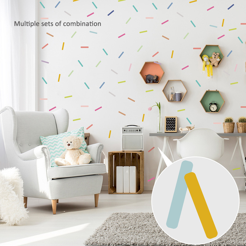 Colorido Candy Strip Wall Stic - Home Decor Indonesia avaliação e preço