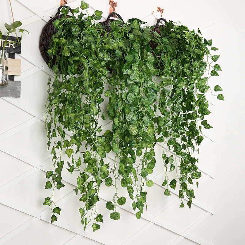 90cm artificial verde rabanete - Artificial Hanging Plants avaliação e preço