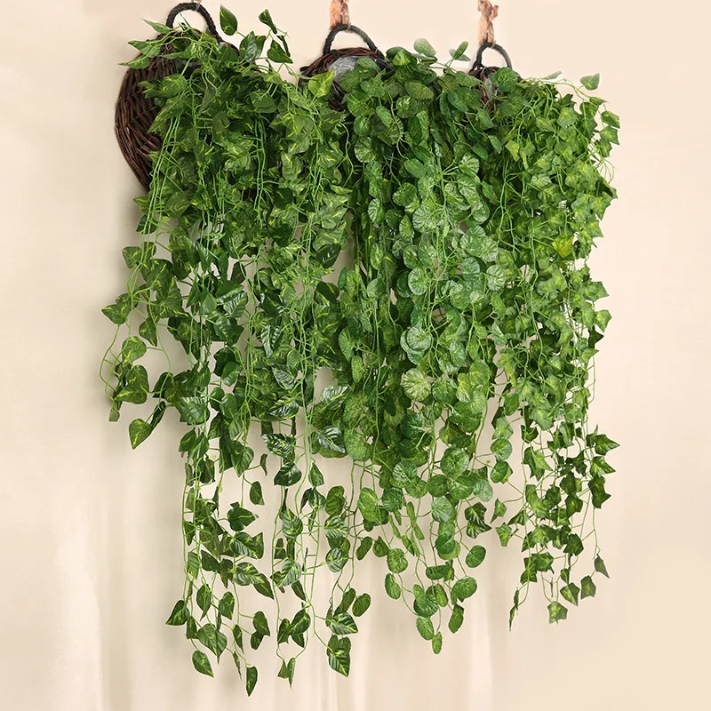 90cm artificial verde rabanete - Artificial Hanging Plants avaliação e preço