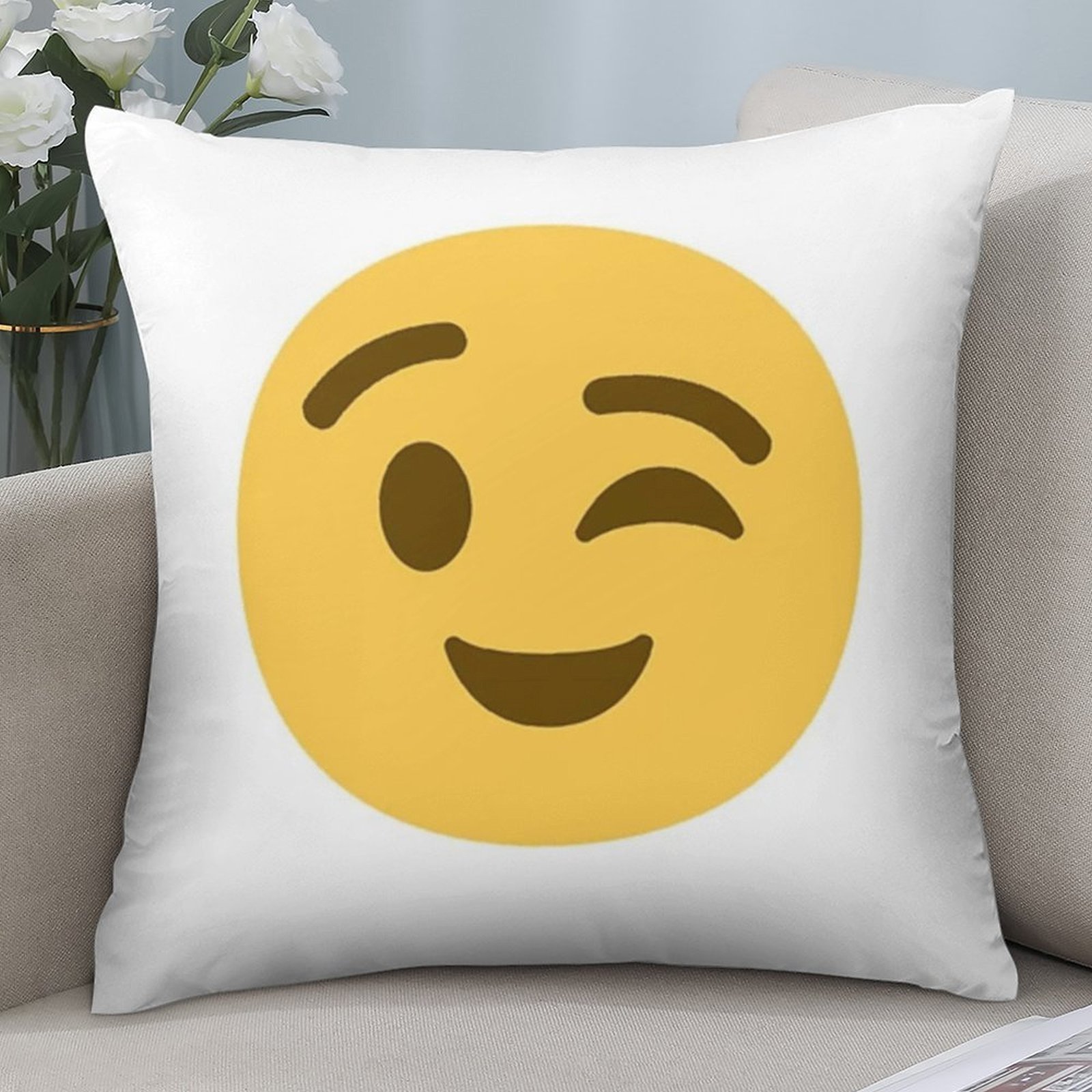 Capa de Almofada com Emoji Sor - Home Decor Emoji avaliação e preço