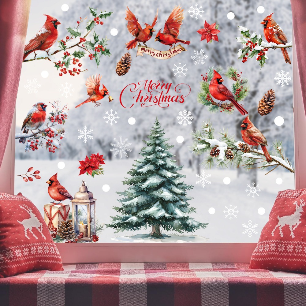 9 peças de Adesivos de Natal p - Home Decor Xmas Tree avaliação e preço