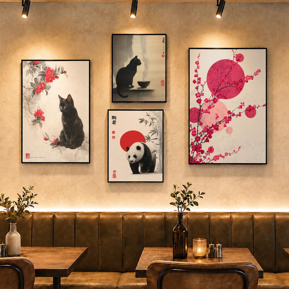 Pôster Estilo J-JapandiS Vinta - Home Decor Japandi Style avaliação e preço