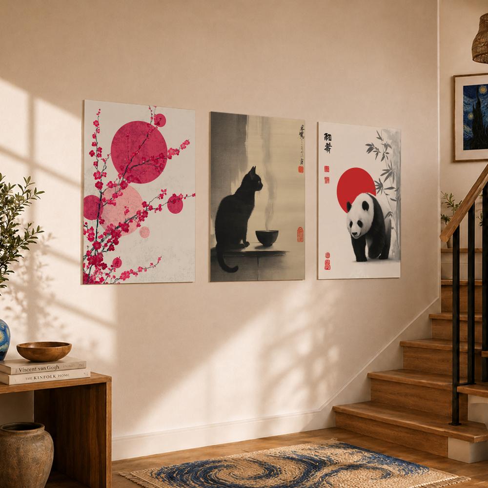 Pôster Estilo J-JapandiS Vinta - Home Decor Japandi Style avaliação e preço