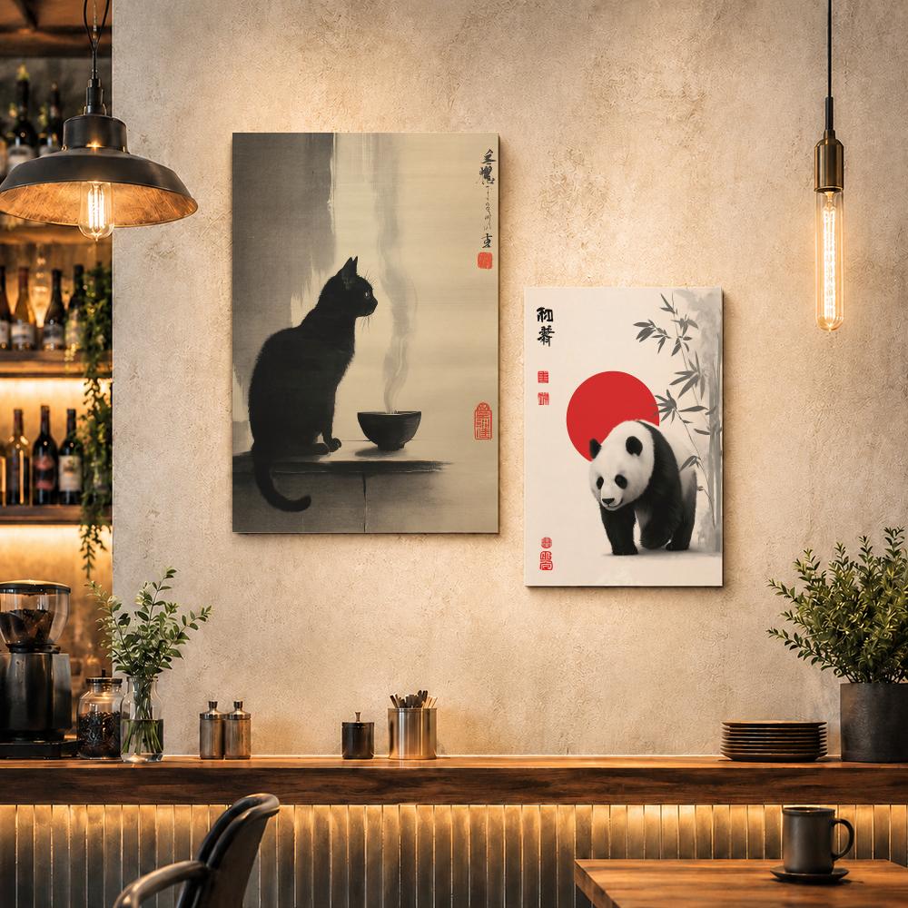 Pôster Estilo J-JapandiS Vinta - Home Decor Japandi Style avaliação e preço
