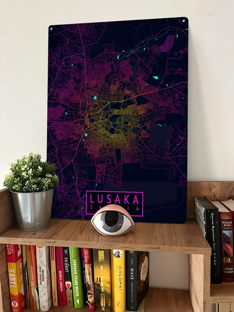 Mapa da Cidade de Lusaka, Zâmb - Home Decor Zambia avaliação e preço