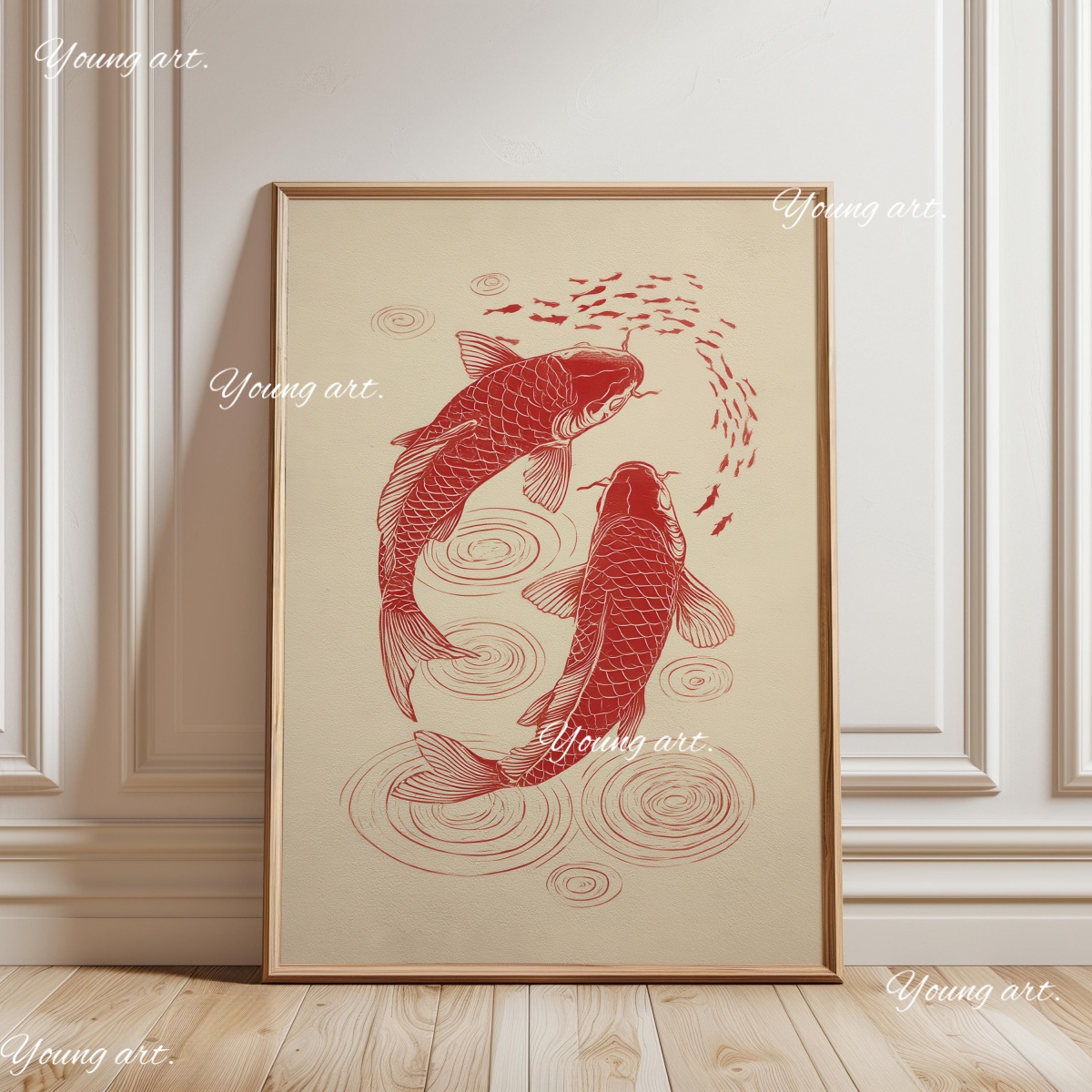 Pôsteres de Peixes Koi Japones - Home Decor Japandi Style avaliação e preço