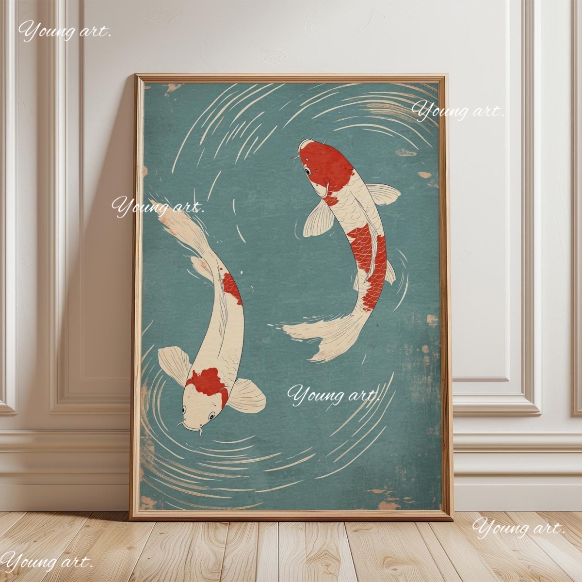Pôsteres de Peixes Koi Japones - Home Decor Japandi Style avaliação e preço