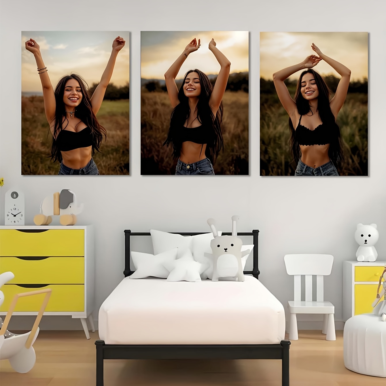 Personalize quaisquer 3 fotos  - Home Decor Wall Pictures avaliação e preço