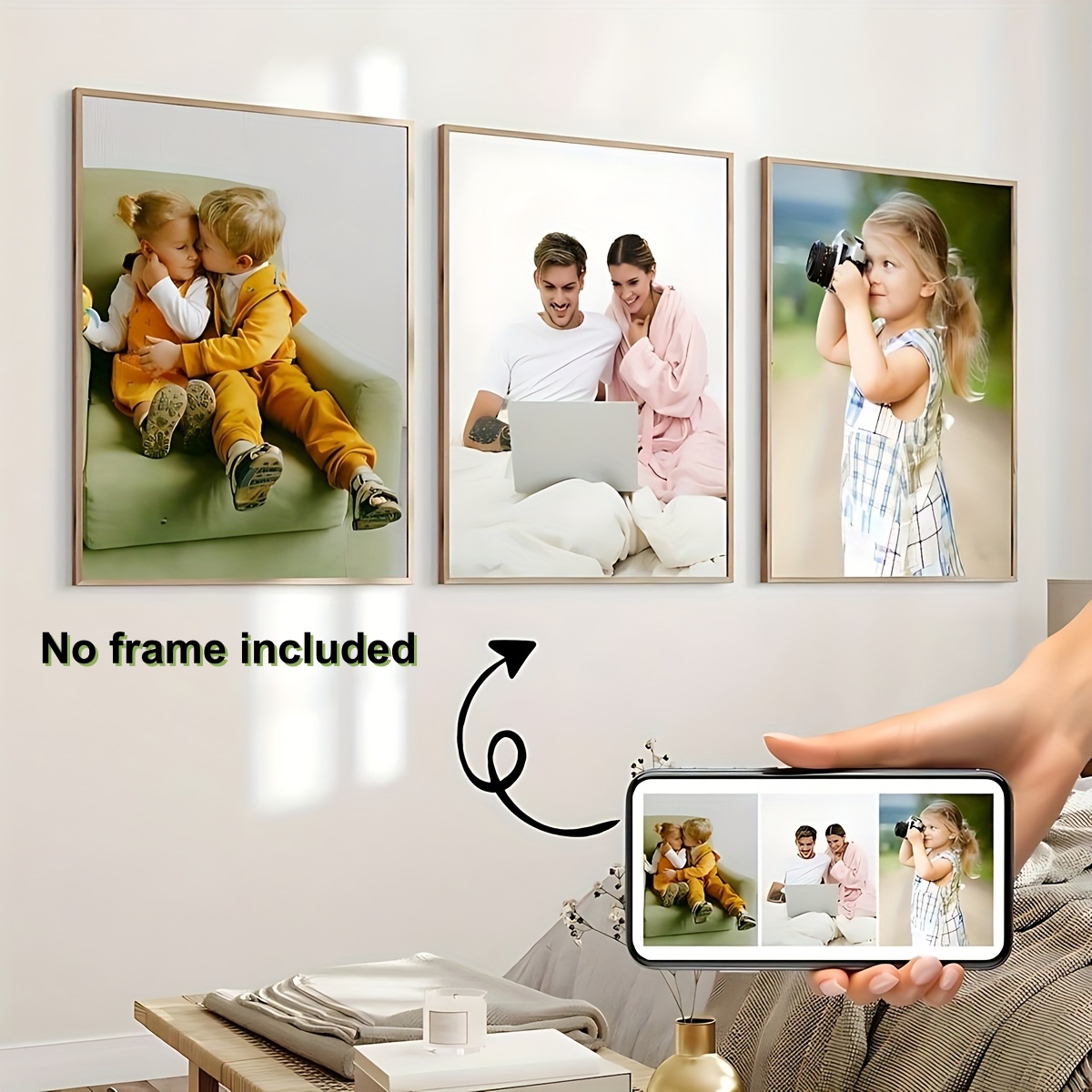 Personalize quaisquer 3 fotos  - Home Decor Wall Pictures avaliação e preço
