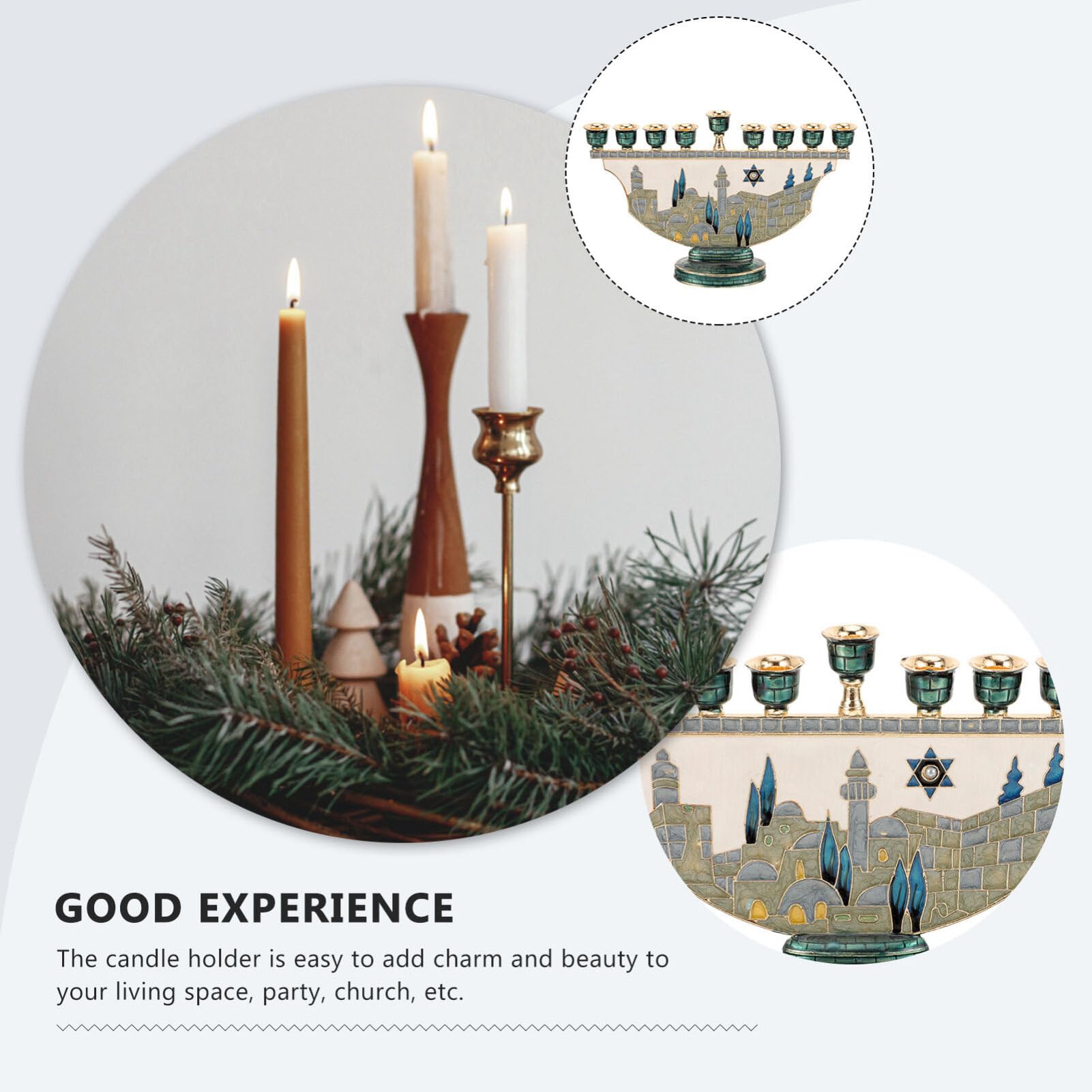 Candelabro Menorá de Hanukkah  - Home Decor In avaliação e preço