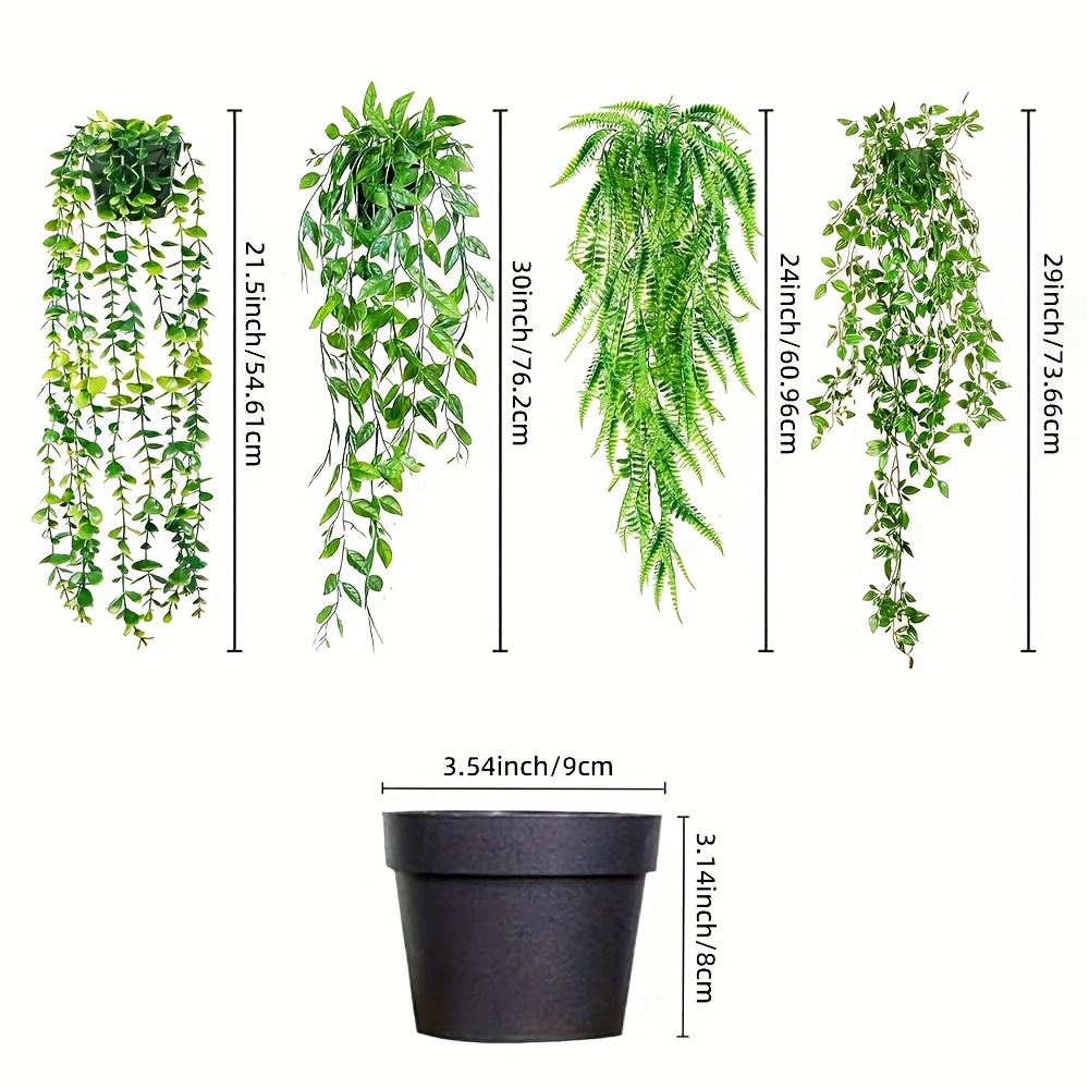 Planta Verde Artificial Suspen - Artificial Hanging Plants avaliação e preço