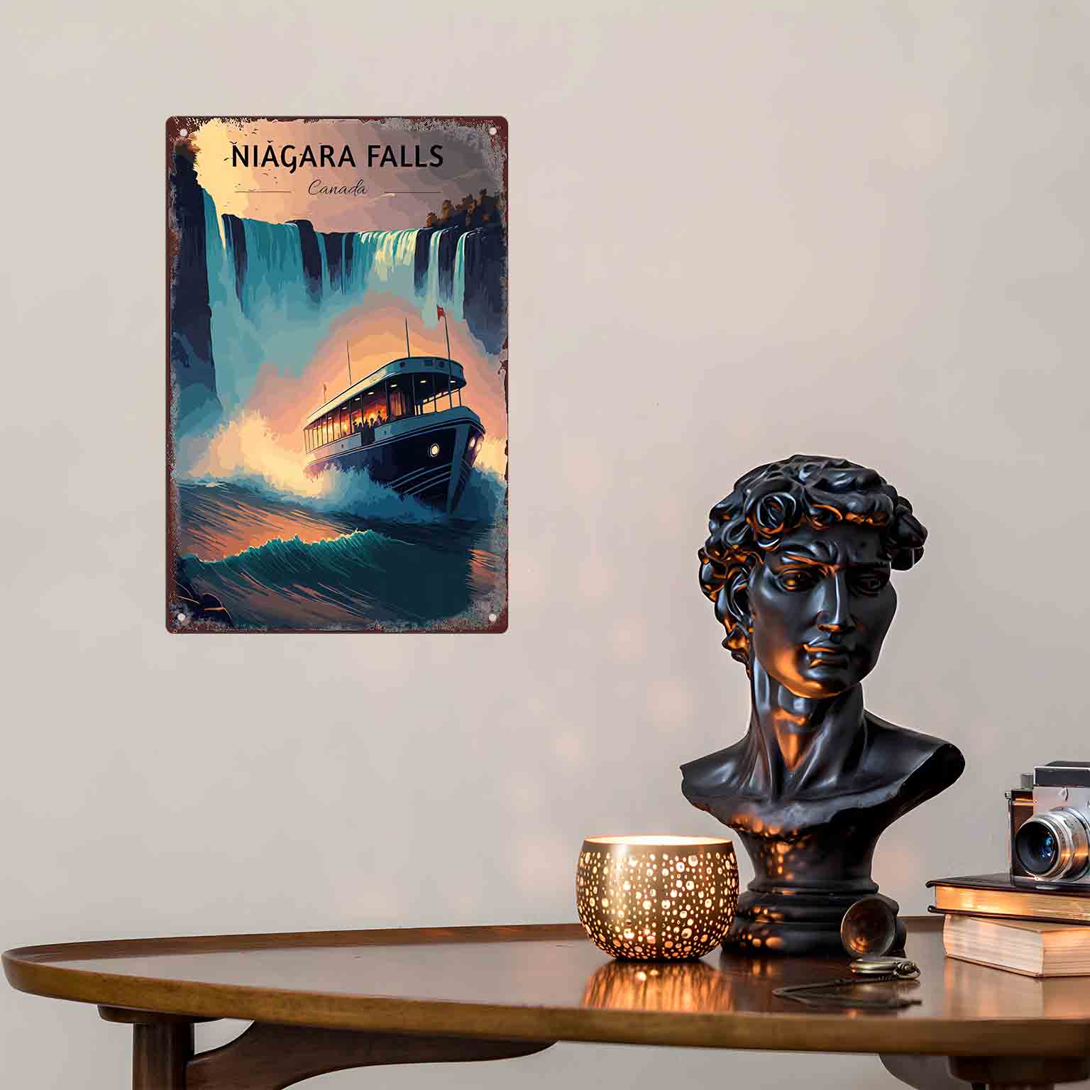 Placa de Metal Decorativa 2D P - Home Decor Canada avaliação e preço