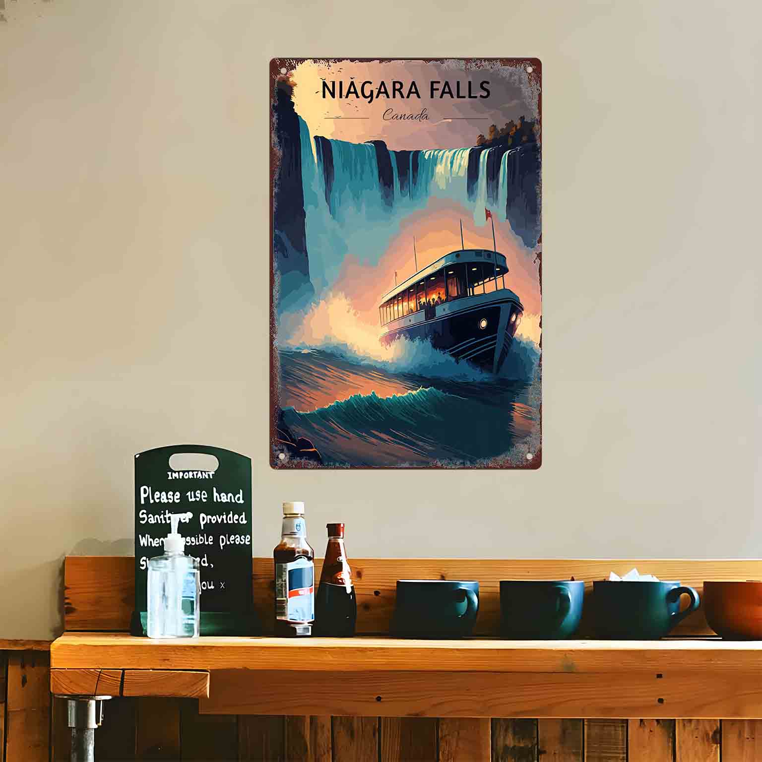 Placa de Metal Decorativa 2D P - Home Decor Canada avaliação e preço